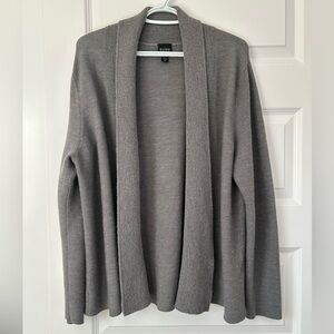 Eileen Fisher 1X Merino Wool Open Front Cardigan